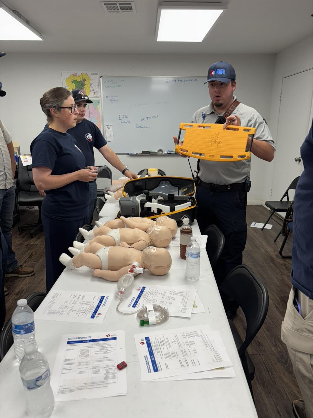 EMS class with a LUCAS chest compression device